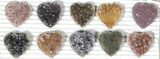 Lot: Druzy Amethyst/Quartz Heart Clusters ( Pieces) #127591-1